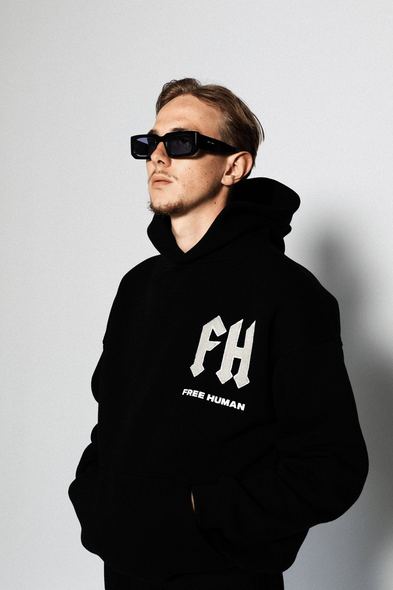 Free Human logo hoodie - Free Human